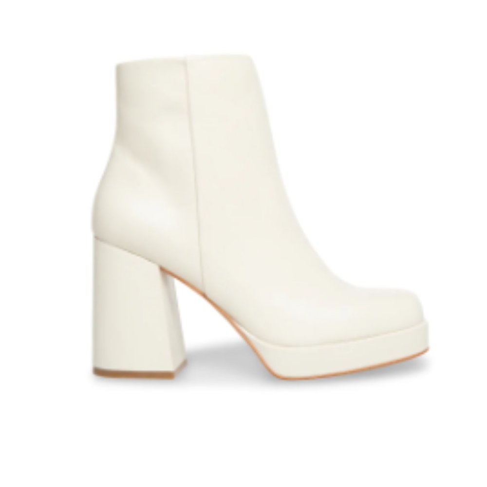 Steve Madden Edsel Leather Boot Bone Size 7